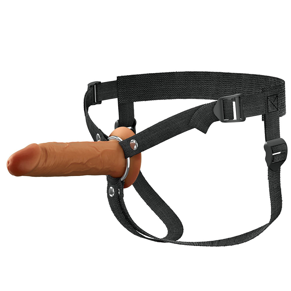 Fantasy X-Tensions Elite Hollow Silicone Strap-On 6 inches Brown