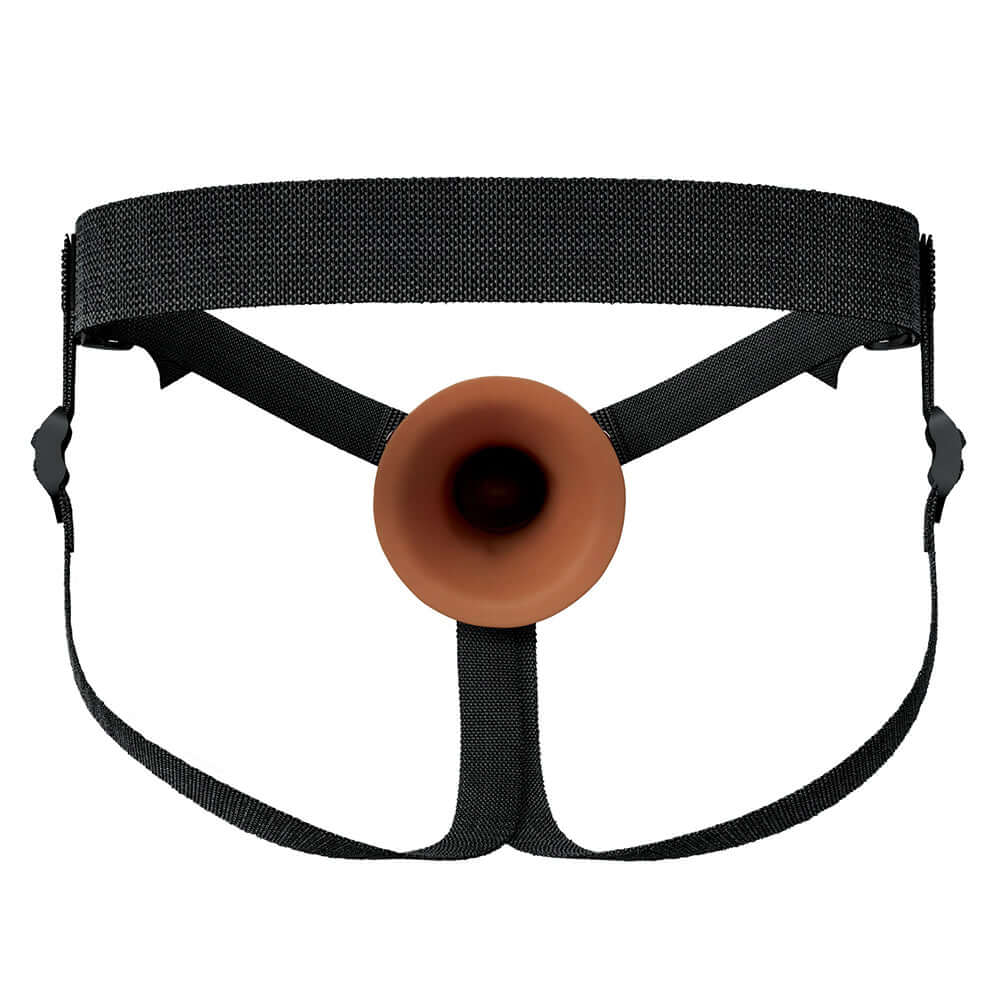 Fantasy X-Tensions Elite Hollow Silicone Strap-On 7 inches Brown