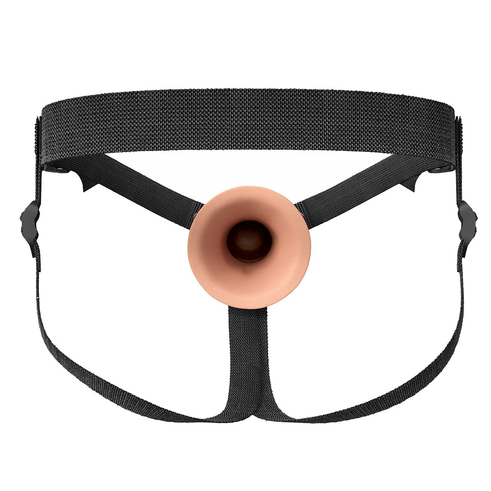 Fantasy X-Tensions Elite Hollow Silicone Strap-On 8 inches Light