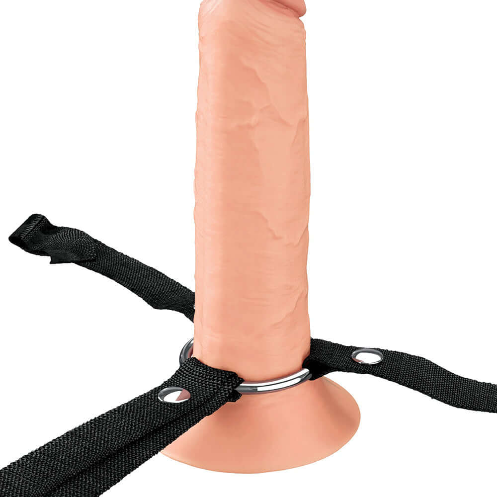 Fantasy X-Tensions Elite Hollow Silicone Strap-On 8 inches Light