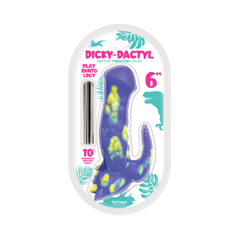 Playeontology Series Dickydactyl Vibrating Silicone Dildo Multi-Speed 6 inches