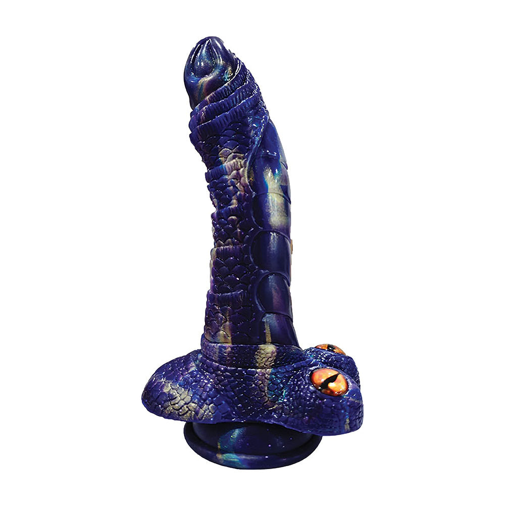Monster Romance Serpent Seducer with Vibrating Bullet Silicone Dildo 7.5 inches