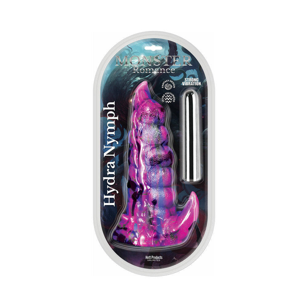 Monster Romance Hydra Nymph with Vibrating Bullet Silicone Dildo 7.5 inches