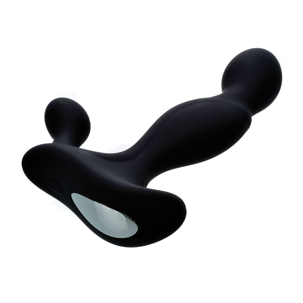 Adam & Eve Adam's Vibrating Triple Probe black ergonomic prostate massager for intense male pleasure