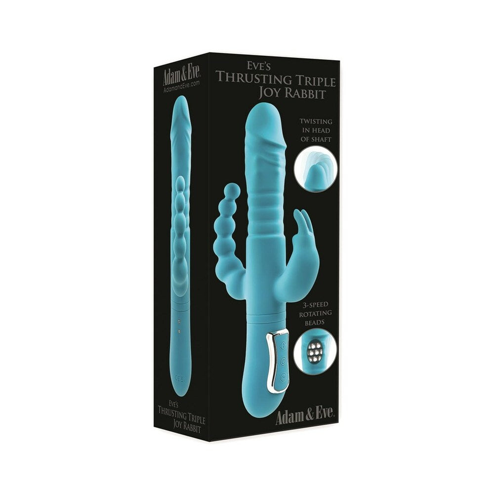 Adam & Eve Eve's Thrusting Triple Joy Rabbit Vibrator