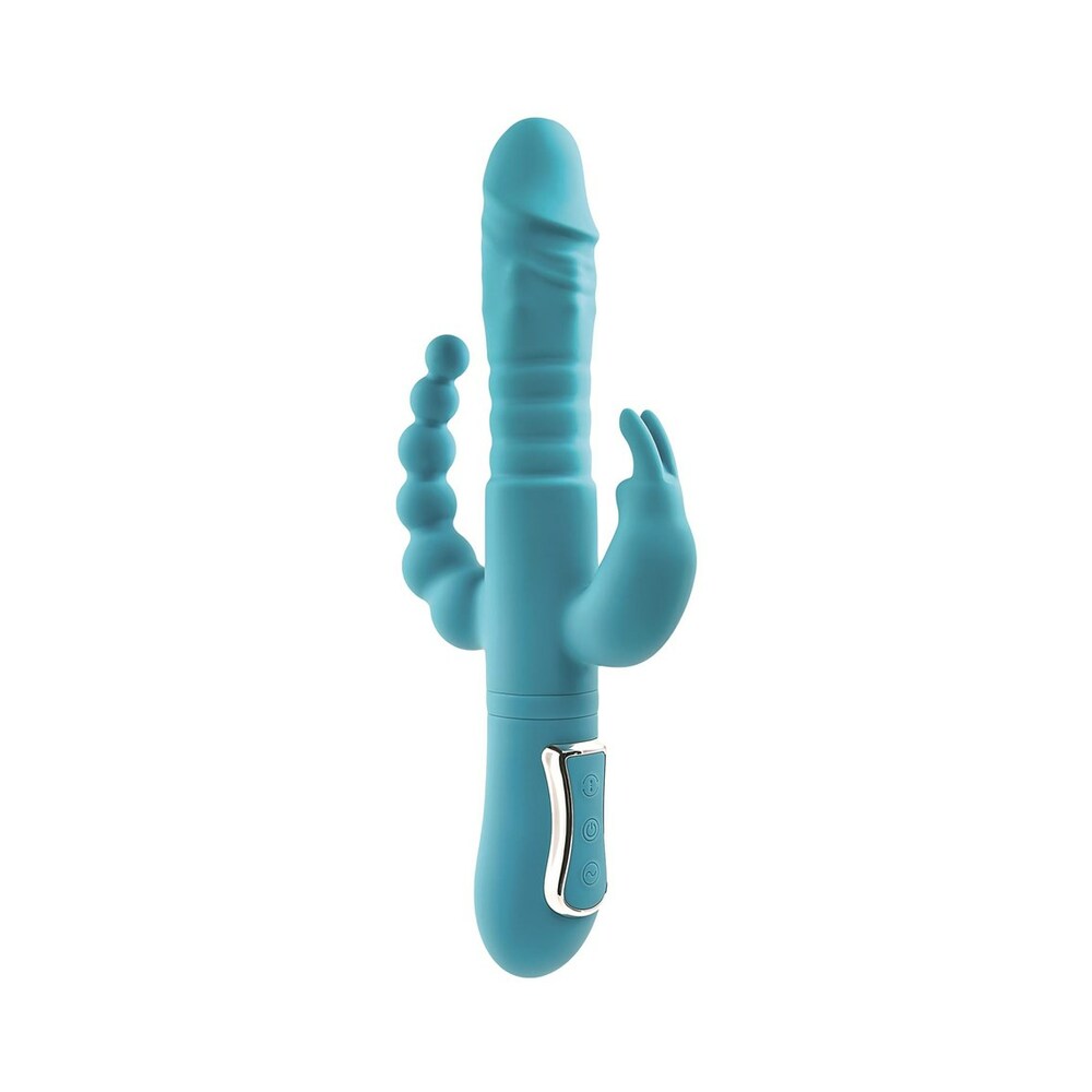Adam & Eve Eve's Thrusting Triple Joy Rabbit Vibrator