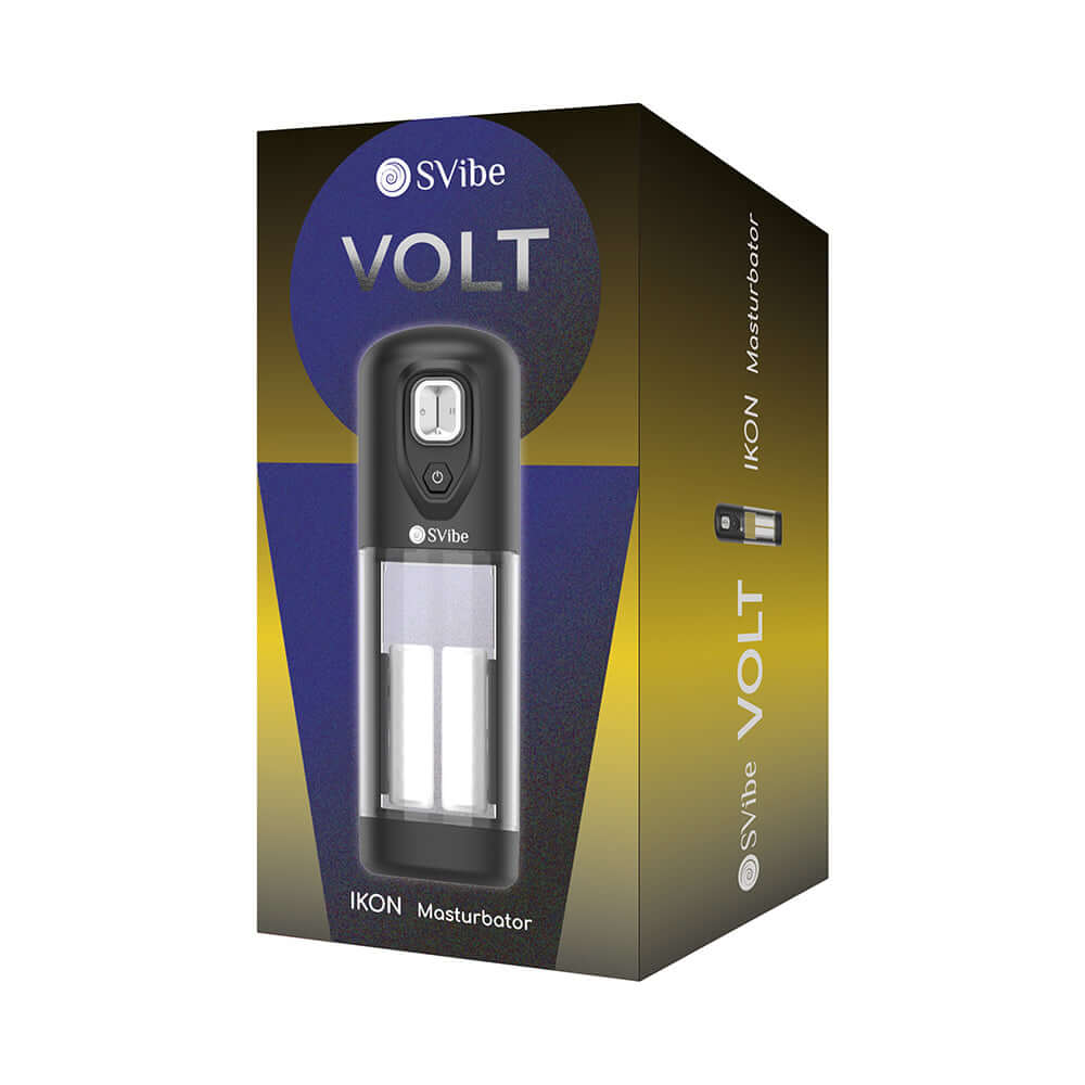 Snail Vibe SVibe Ikon Volt Masturbator packaging featuring a sleek design and modern branding.