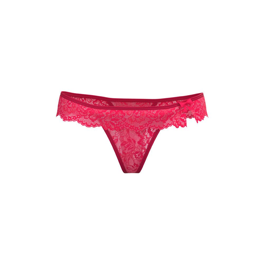 Magic Silk Get It Girl Flutter Thong Diva Pink Queen Size