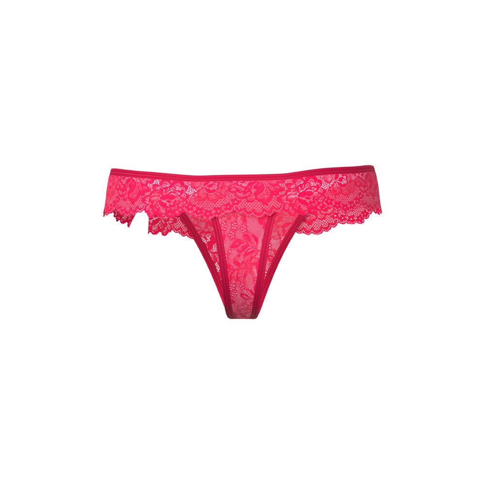 Magic Silk Get It Girl Flutter Thong Diva Pink Queen Size