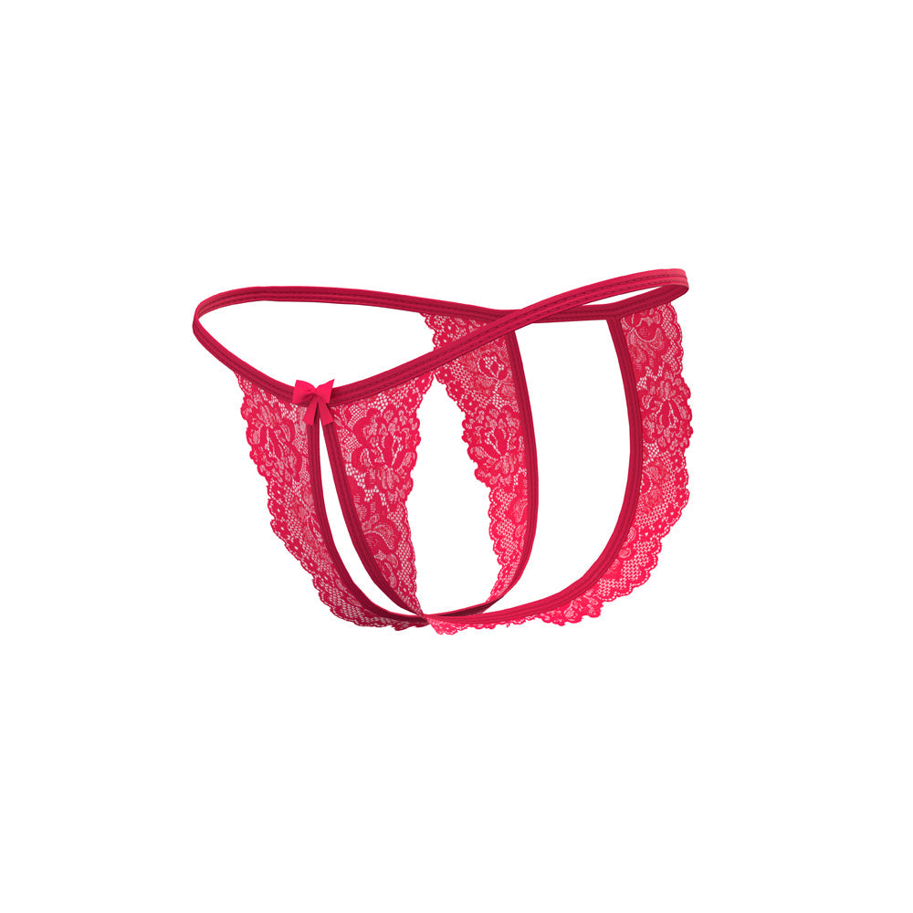 Magic Silk Get It Girl Crotchless Micro Tanga Diva Pink Queen Size