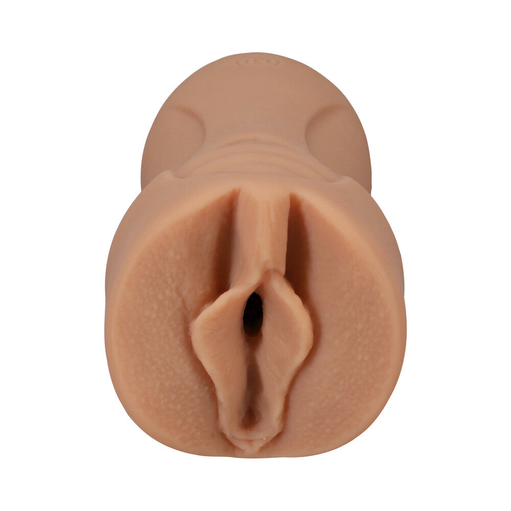Signature Strokers Kenzie Anne ULTRASKYN Pocket Pussy Vanilla, lifelike handheld stroker, realistic design.