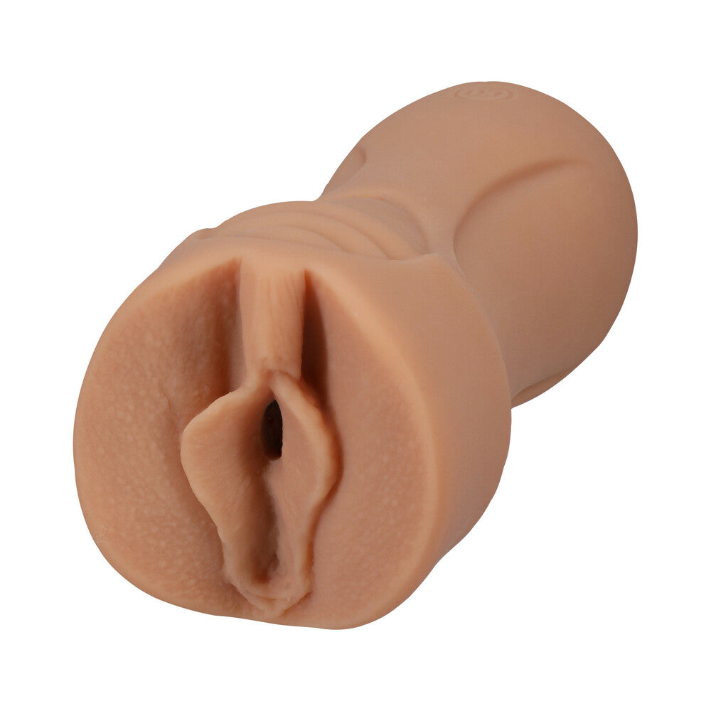 Signature Strokers Kenzie Anne ULTRASKYN Pocket Pussy Vanilla - lifelike handheld stroker molded from Kenzie.