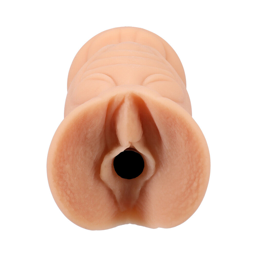 Signature Strokers Richelle Ryan ULTRASKYN Pocket Pussy Vanilla, realistic handheld stroker for enhanced pleasure.