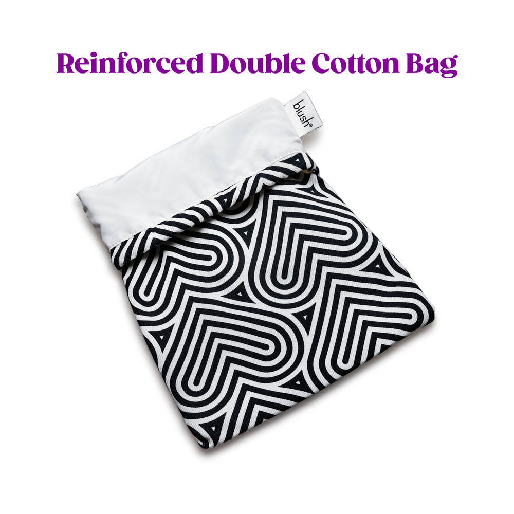 The Collection Bomba Cotton Toy Bag for discreet storage of toys and accessories, made from 100% natural cotton.