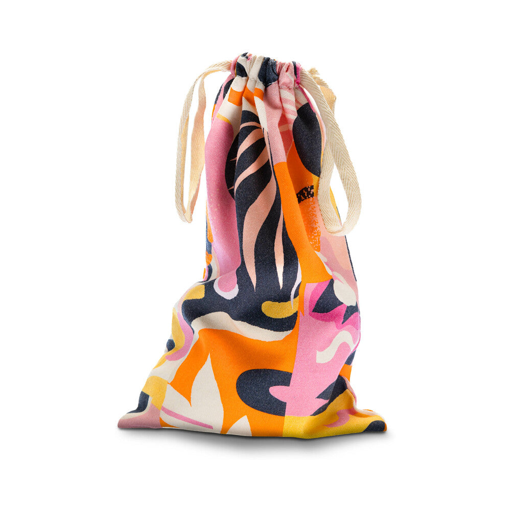 The Collection Burst Cotton Toy Bag, a colorful cotton storage bag for toys and accessories.