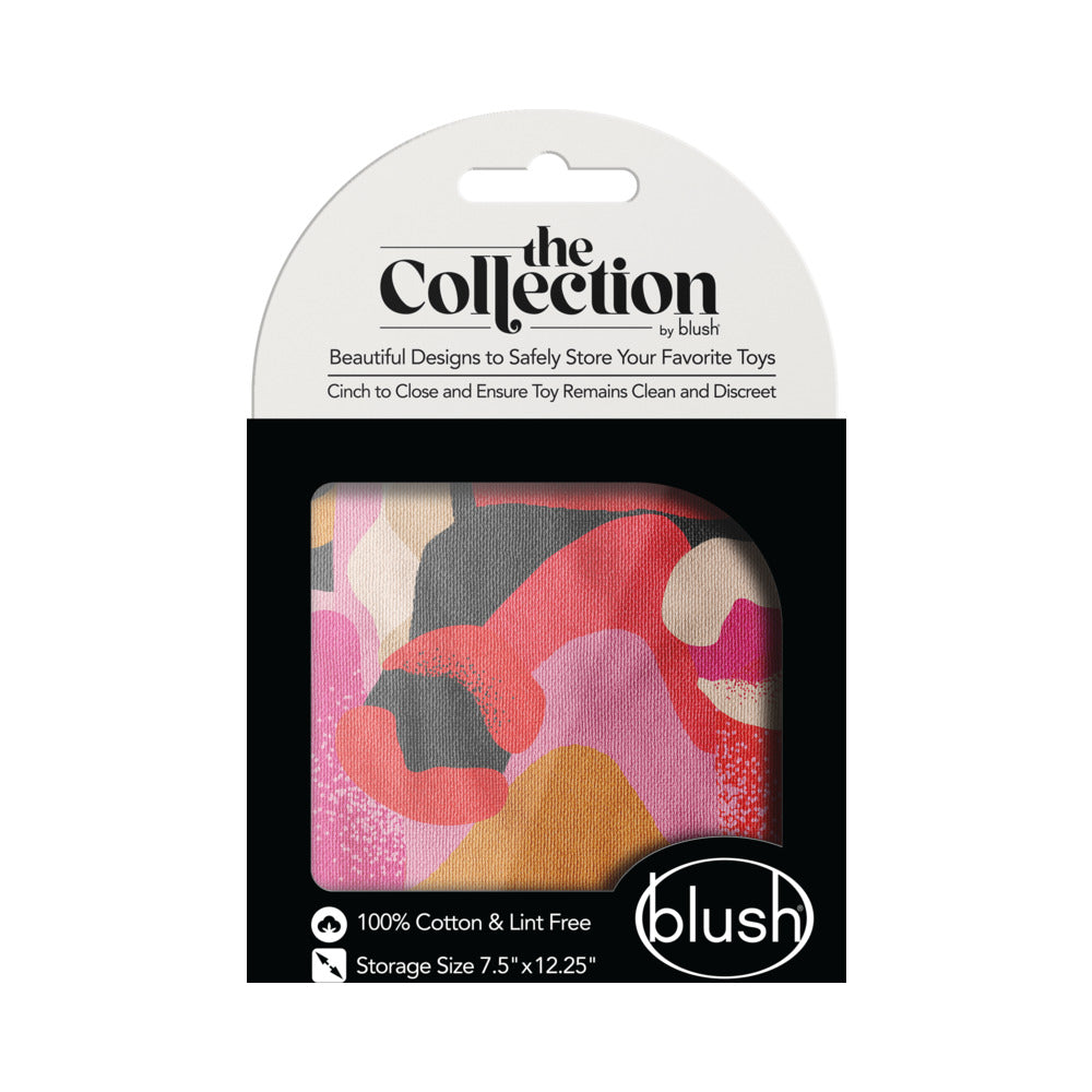 The Collection Burst Cotton Toy Bag packaging featuring colorful designs for safe toy storage.