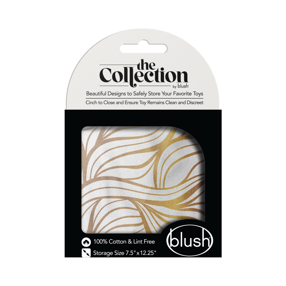 The Collection Embrace Cotton Toy Bag packaging featuring elegant design for discreet toy storage.