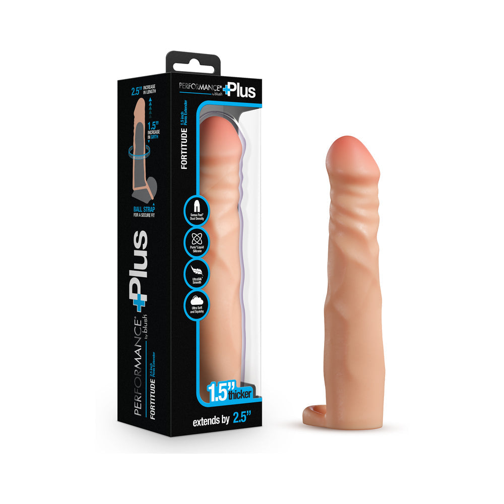 Performance Plus 2.5 inches Silicone Penis Xtender Beige