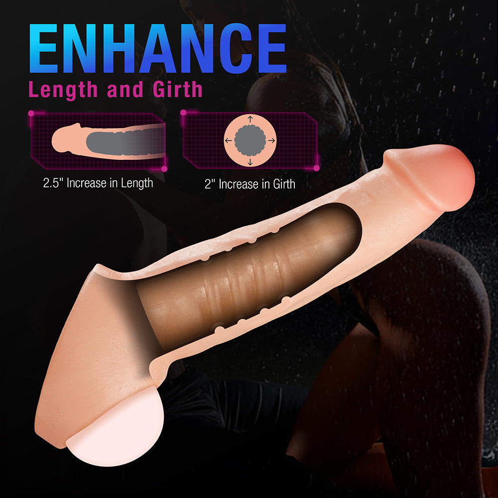 Performance Plus Thrive 2.5 inches Silicone Penis Xtender Beige
