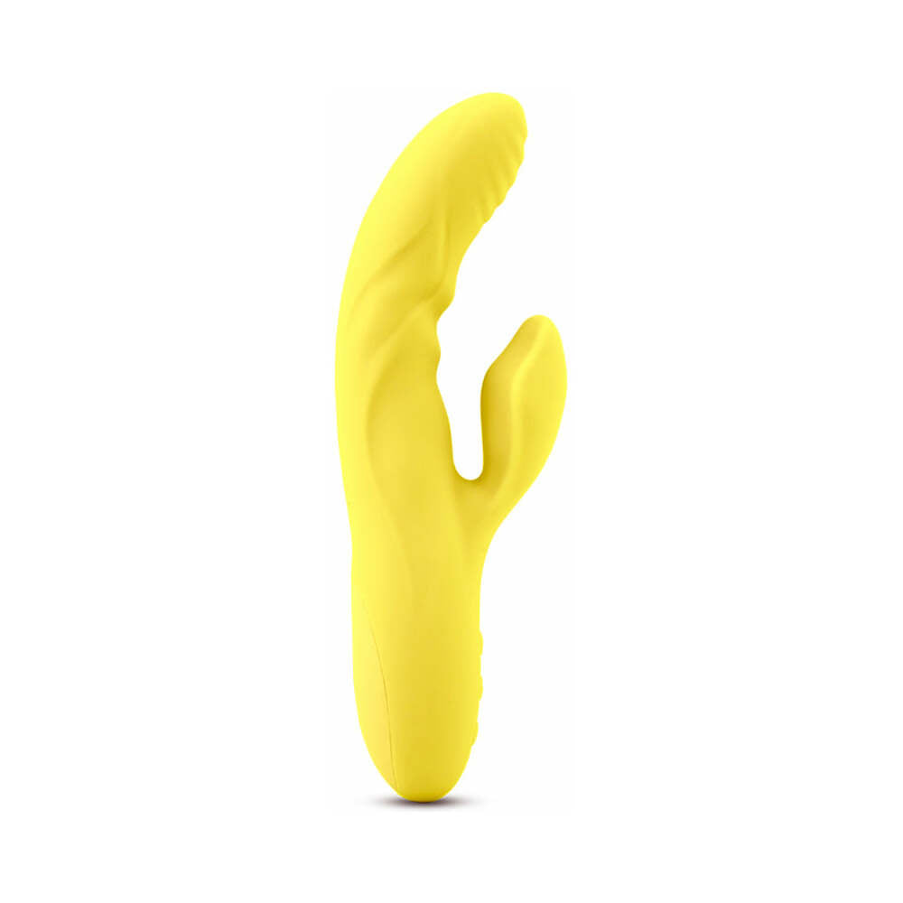 Nu Sensuelle Kiah Nubii Dual-Stim Rabbit with Turbo Boost and Heat Yellow
