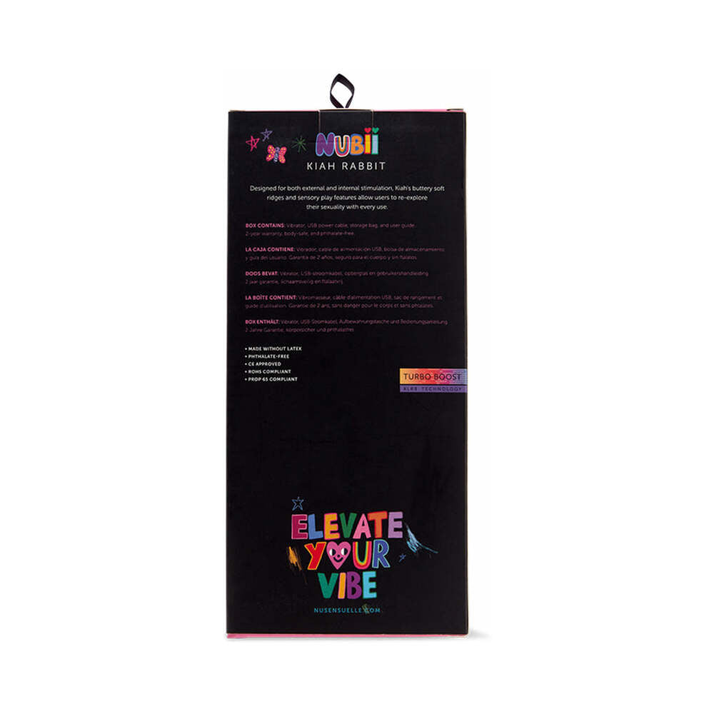 Nu Sensuelle Kiah Nubii Dual-Stim Rabbit with Turbo Boost and Heat Yellow