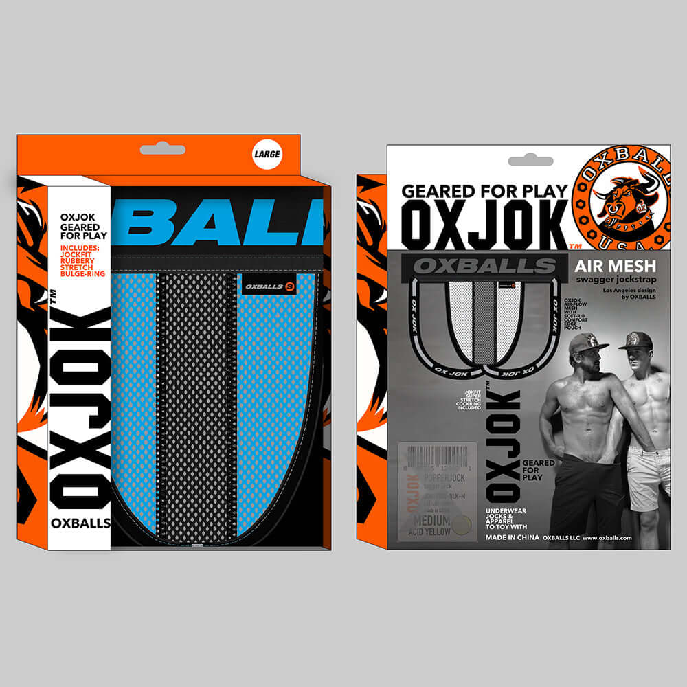 Oxballs Oxjok Airmesh Swagger Slider-Strap Jock Sky Blue S