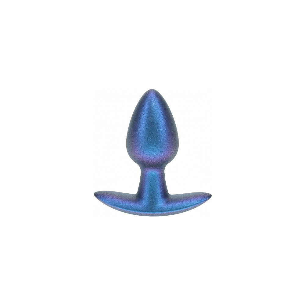 Ouch! Smooth Silicone Anal Plug Small 2.6 inches Metallic Blue
