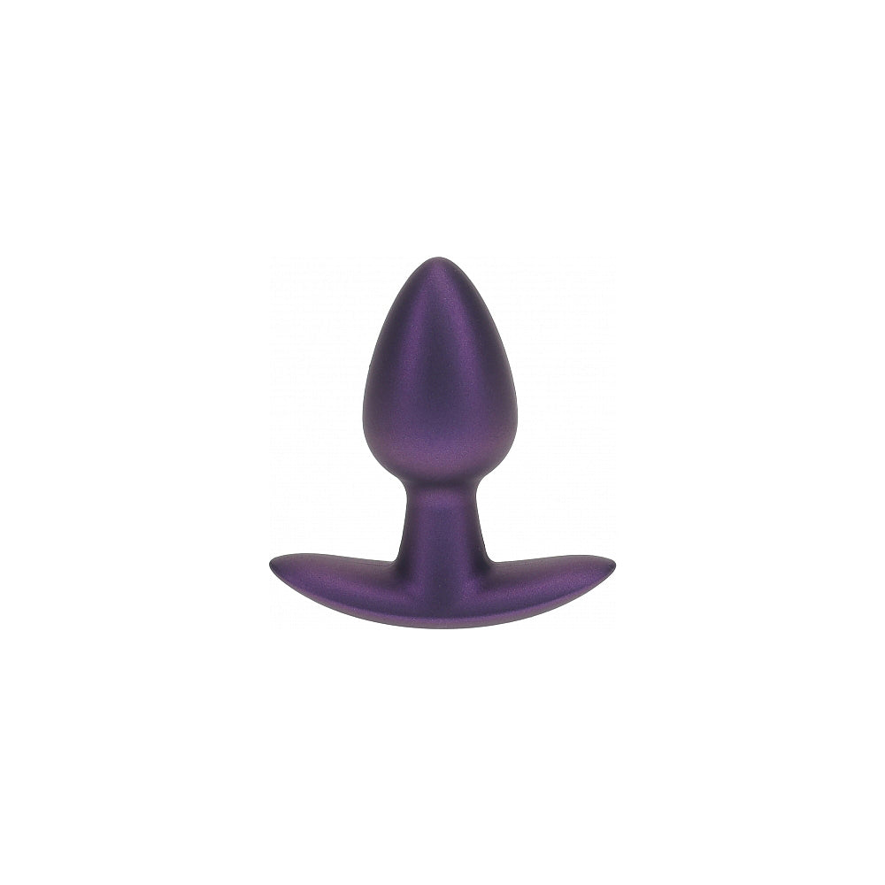 Ouch! Smooth Silicone Anal Plug Small 2.6 inches Metallic Purple