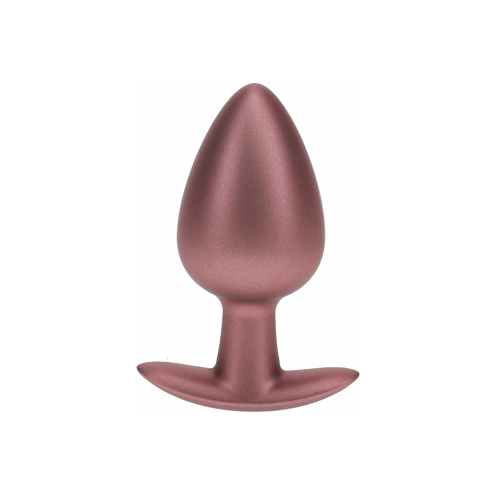 Ouch! Smooth Silicone Anal Plug Large 3.5 inches Rose Gold