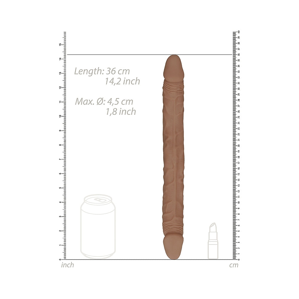 RealRock Double Dong 14 inches Tan