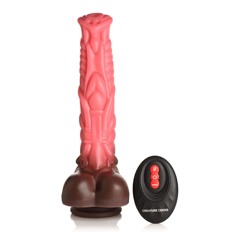 Creature Cocks Centaur Thrusting & Vibrating Silicone Dildo with Remote Control