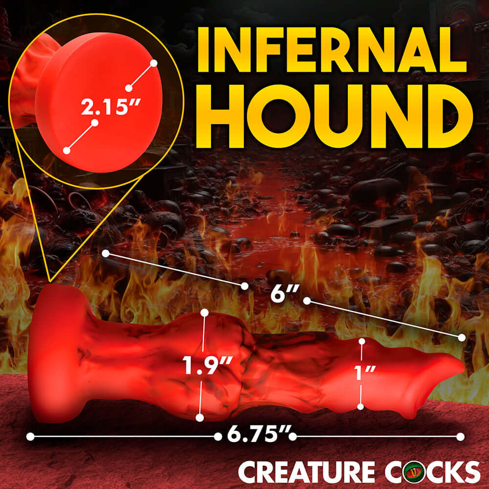 Creature Cocks Fire Hound Silicone Dildo S