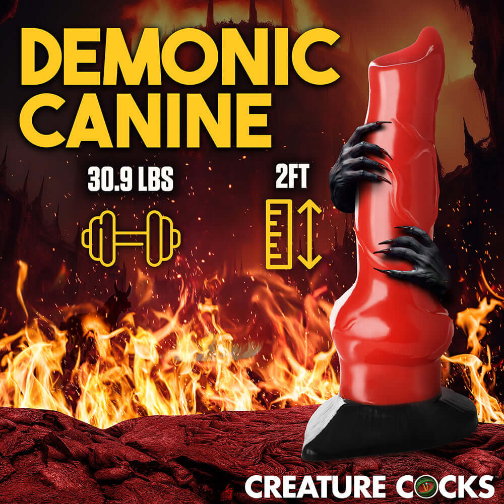 Creature Cocks Giant Hell-Hound Canine Penis 2 Feet Dildo
