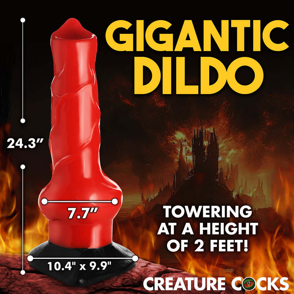 Creature Cocks Giant Hell-Hound Canine Penis 2 Feet Dildo