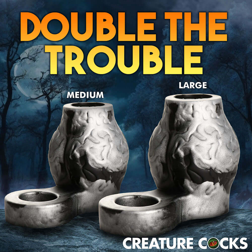 Creature Cocks Night Prowler Silicone Girth Enhancer with Ball Strap M