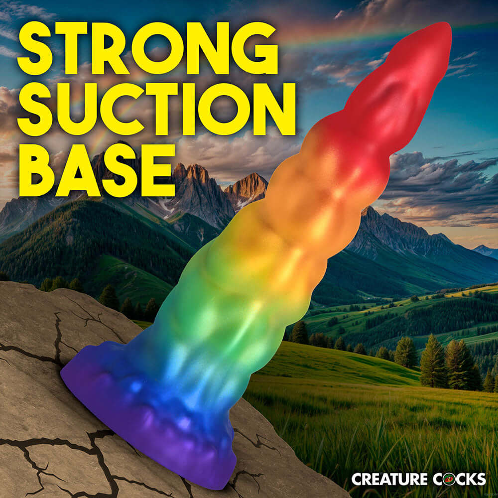 Creature Cocks Rainbow Horn Silicone Dildo
