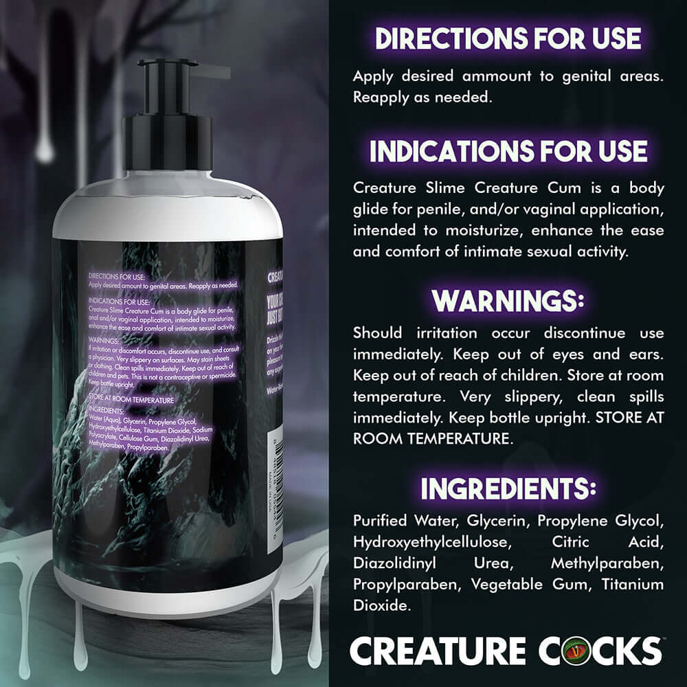 Creature Slim Creature Cum Unscented Jizz Lubricant 16 oz.