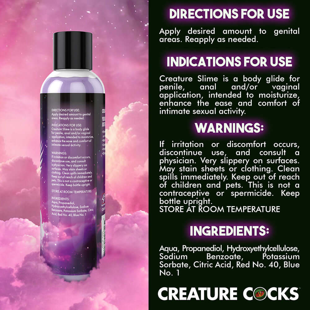 Creature Slime Purple Water-Based Lubricant 8 oz.