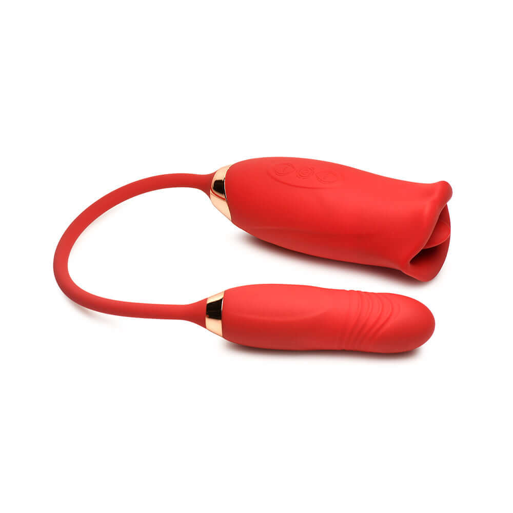 Lickgasm Magic Kiss Kissing Clitoral Stimulator with Thrusting Vibrator