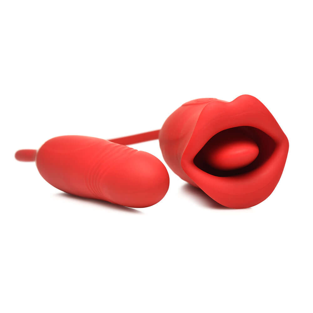 Lickgasm Magic Kiss Kissing Clitoral Stimulator with Thrusting Vibrator