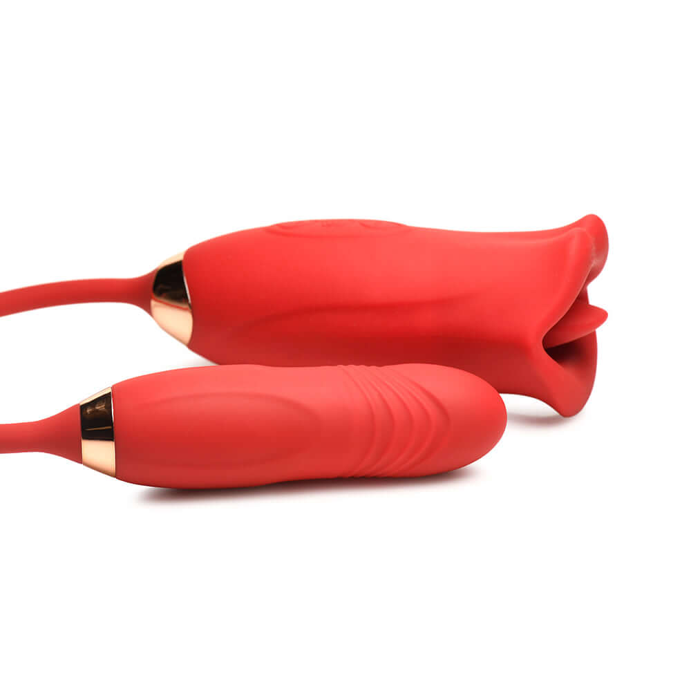 Lickgasm Magic Kiss Kissing Clitoral Stimulator with Thrusting Vibrator