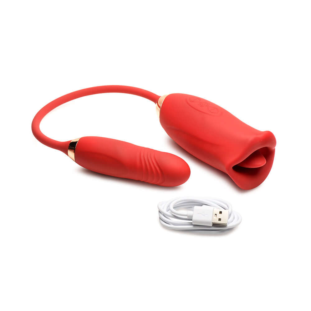 Lickgasm Magic Kiss Kissing Clitoral Stimulator with Thrusting Vibrator