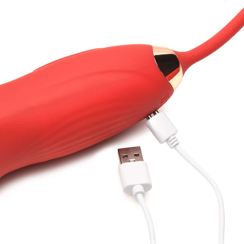 Lickgasm Magic Kiss Kissing Clitoral Stimulator with Thrusting Vibrator