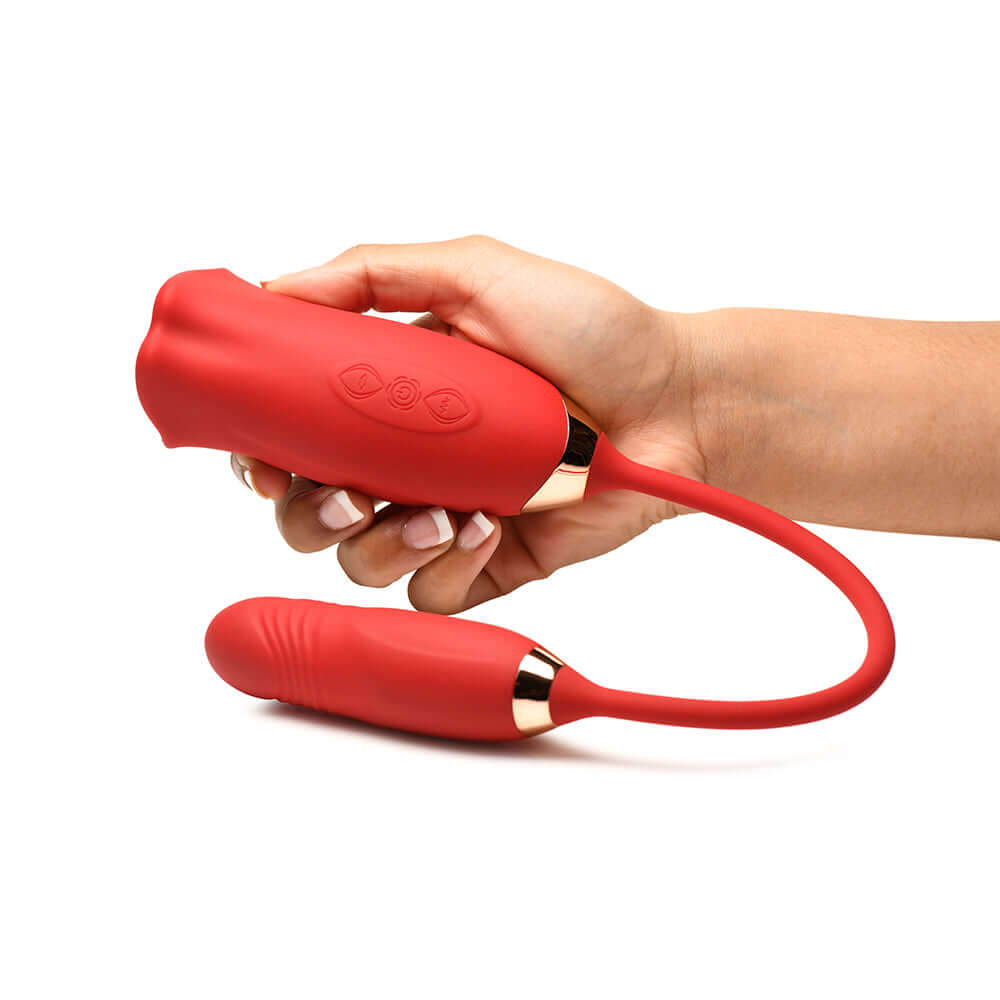 Lickgasm Magic Kiss Kissing Clitoral Stimulator with Thrusting Vibrator