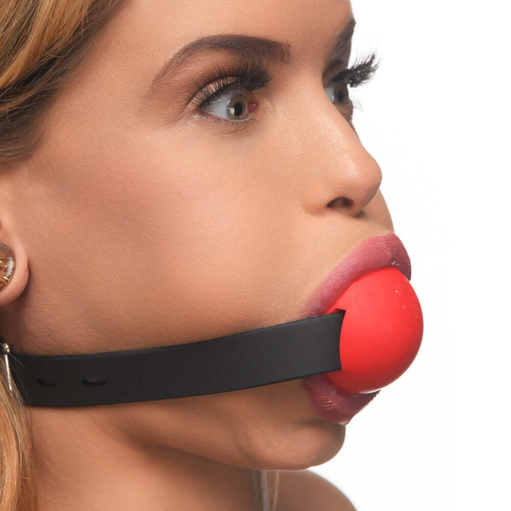 Master Series Extreme Silicone Gag with Locking Strap