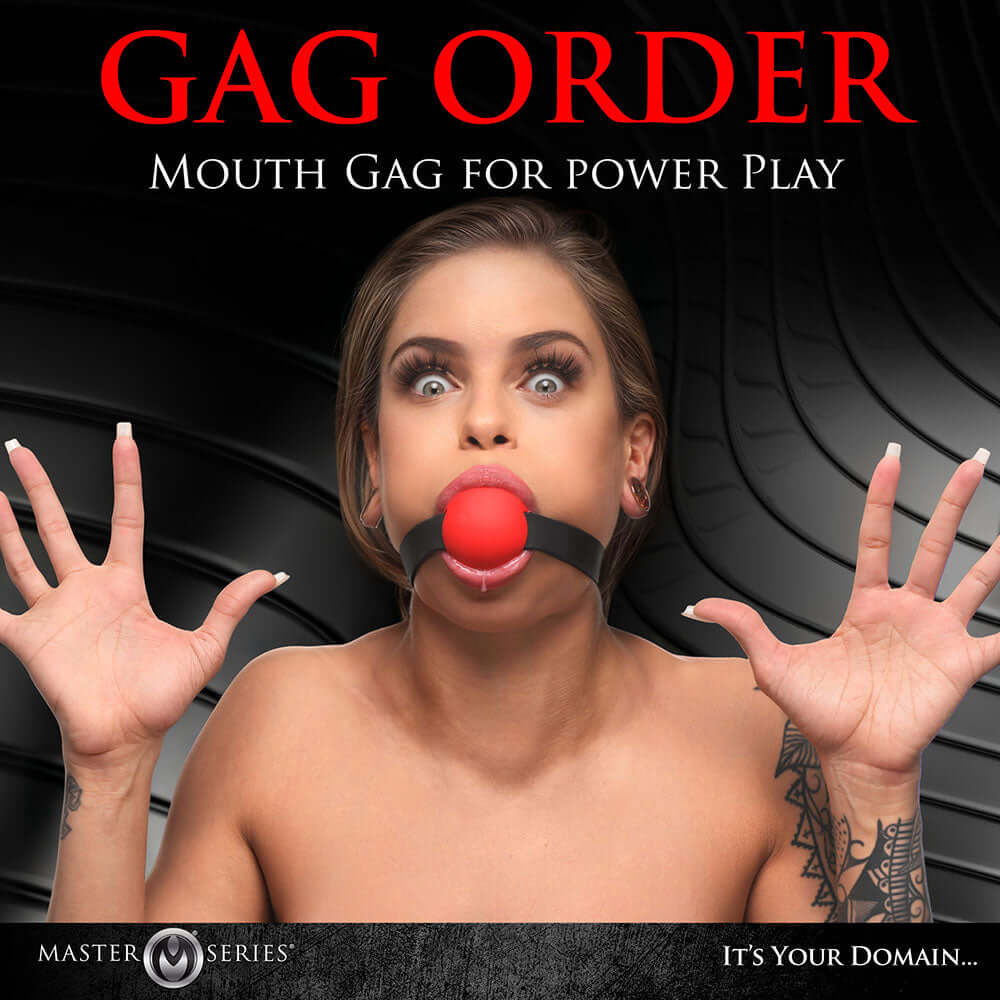 Master Series Extreme Silicone Gag with Locking Strap