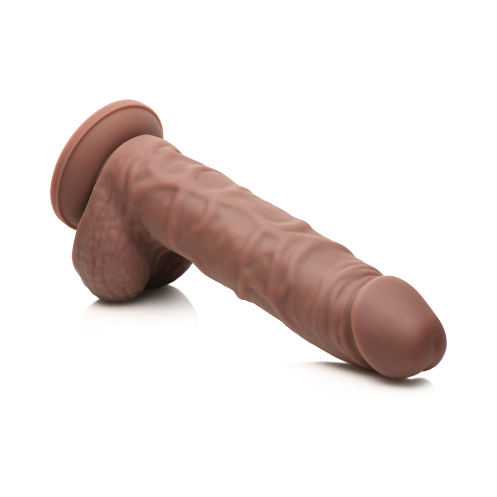 Easy Riders 7 inches Silicone Dildo with Balls Dark