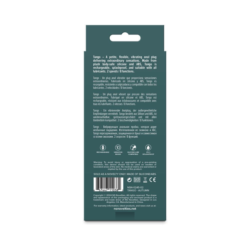 Lust-n-Dreams Tango Autumn Vibrating Anal Plug