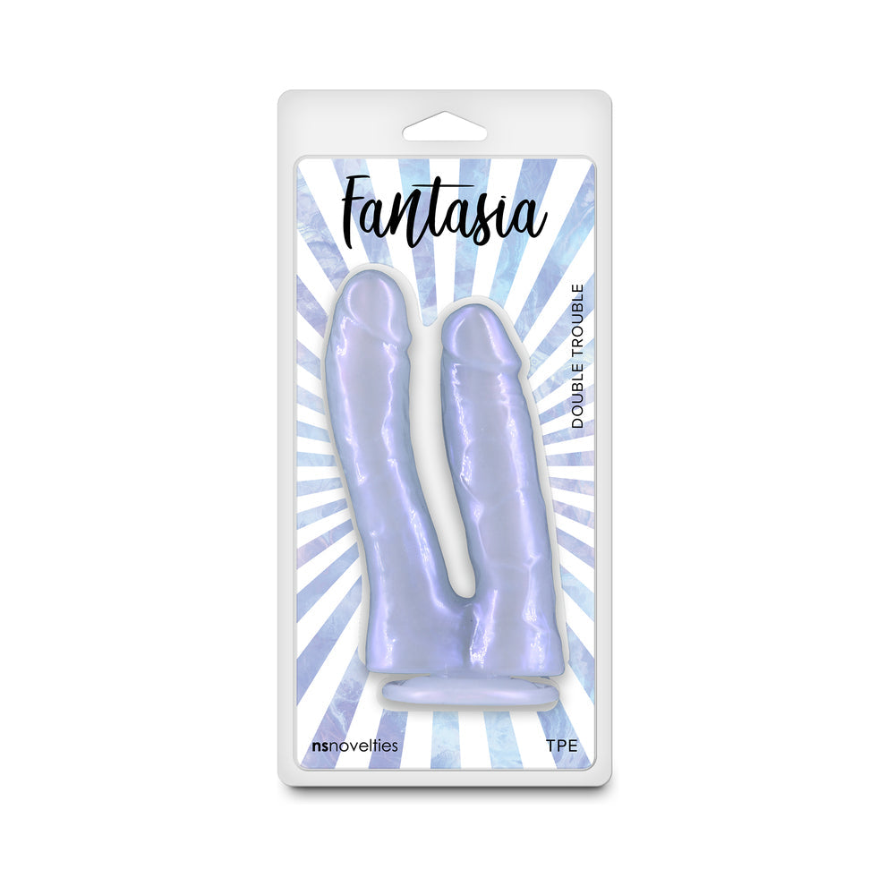 Fantasia Double Trouble Dildo Azure