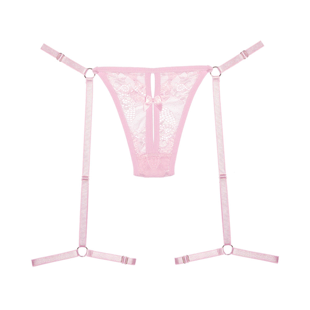 Allure Adore Say It with Garters Panty Pink O/S